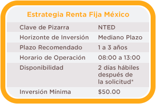 Estrategia Renta Fija México NTED Estrategia Renta Fija México NTED