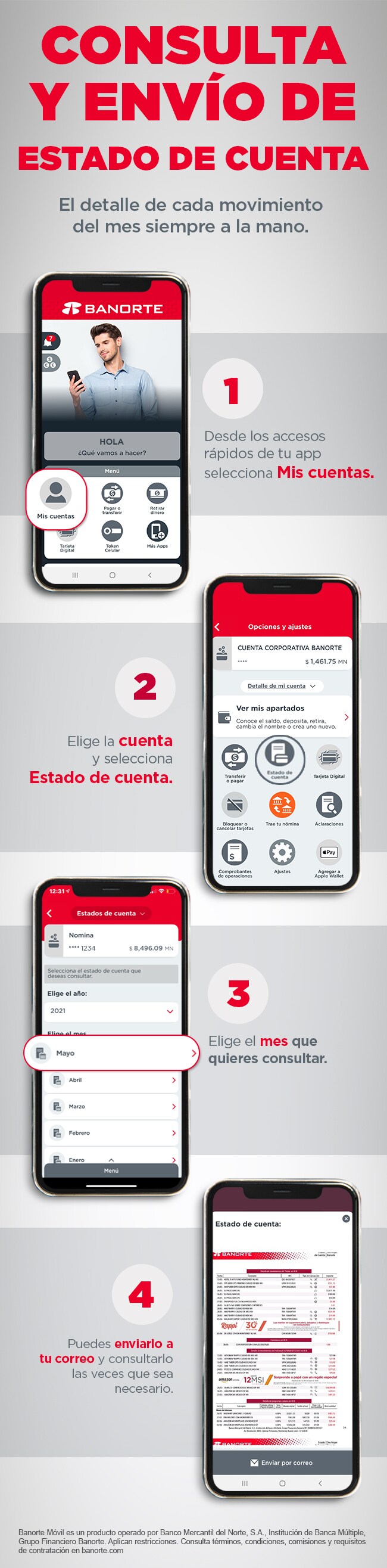 Envío de estado de cuenta