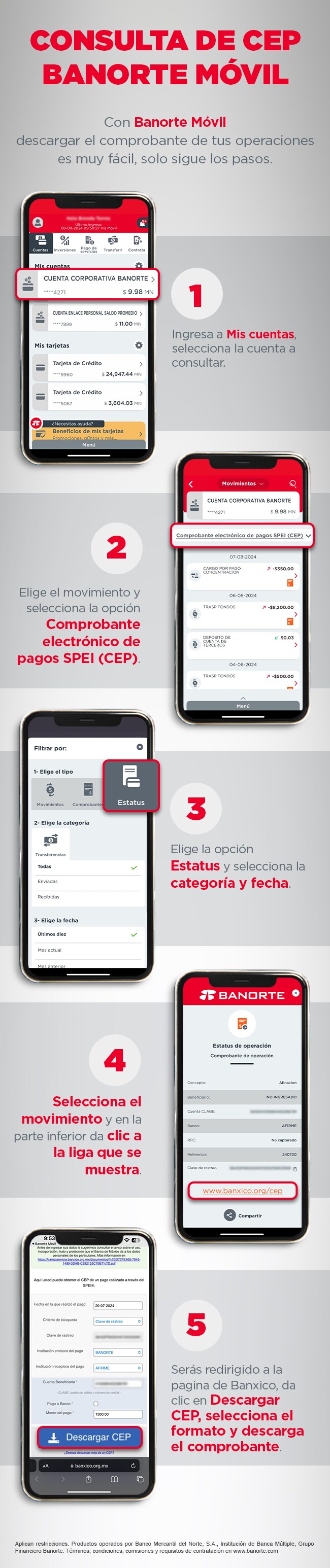 Comprobante de pagos CEP